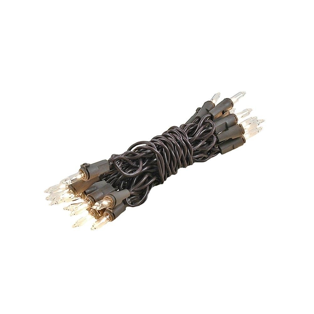 20 Light Christmas Craft Mini Light Set Non Connectable Brown Wire 8