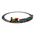 20 Piece Battery Operated Red And Gold Animated Classic Christmas Train Set With Sound N A