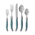 French Home Laguiole 20 Piece Aegean Teal Flatware Set