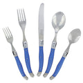 French Home Laguiole 20 Piece Stainless Steel Flatware Set Service For 4 French Blue 20 Piece Set