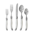 French Home Laguiole 20 Piece Flatware Set Pearl White