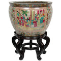 20 Rose Medallion Porcelain Fishbowl