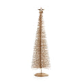 20 Tall Treasure Mountain Christmas Tree Tabletop Decoration Gold Set Of 3
