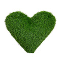 20 In Uv Resistant Artificial Heart Shaped Grass Pillow Cushion
