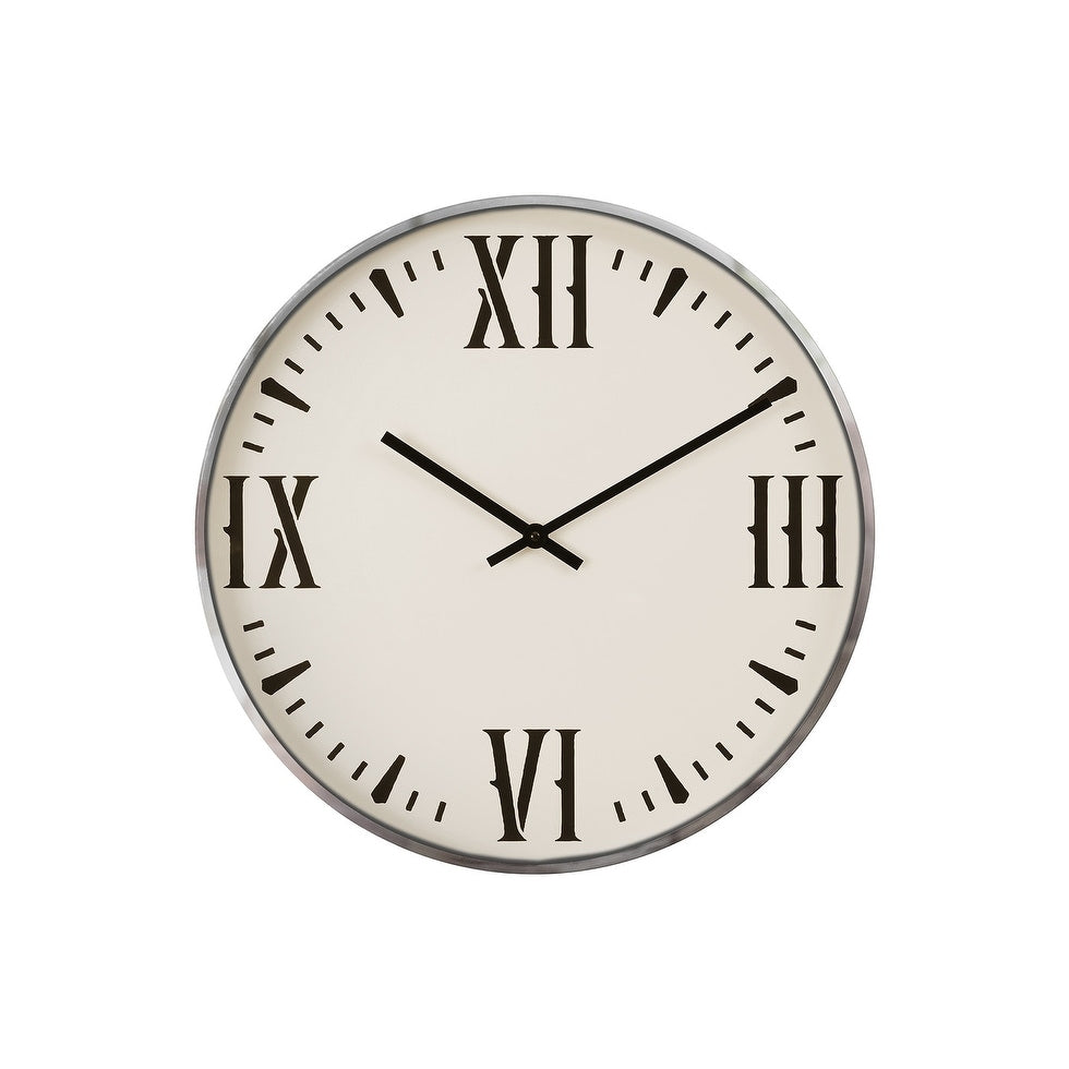 20 In With Solid Color Dial White Wall Clock 20 In