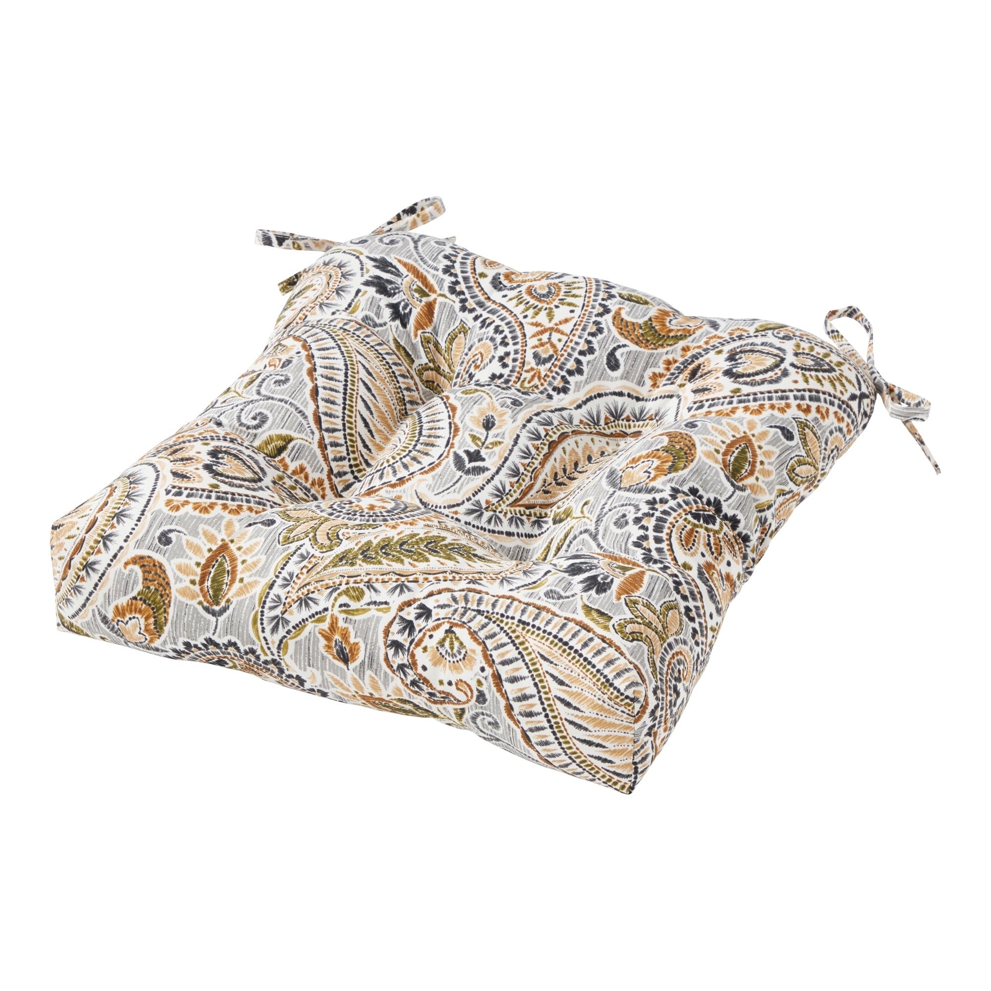 Havenside Home Christiansen Painted Paisley 20 Inch Outdoor Chair Cushion