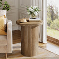20 Inch Round End Table Farmhouse Side Table For Living Room