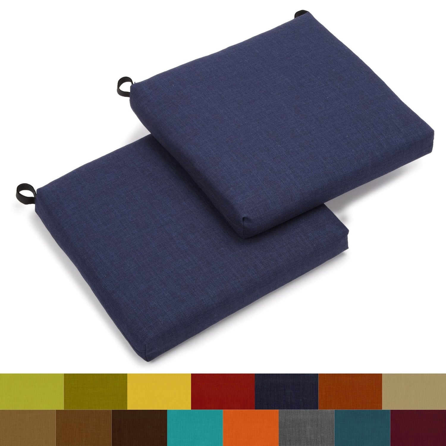 Blazing Needles 20 Inch Indoor Outdoor Chair Cushion Set Of 2 19 X 19