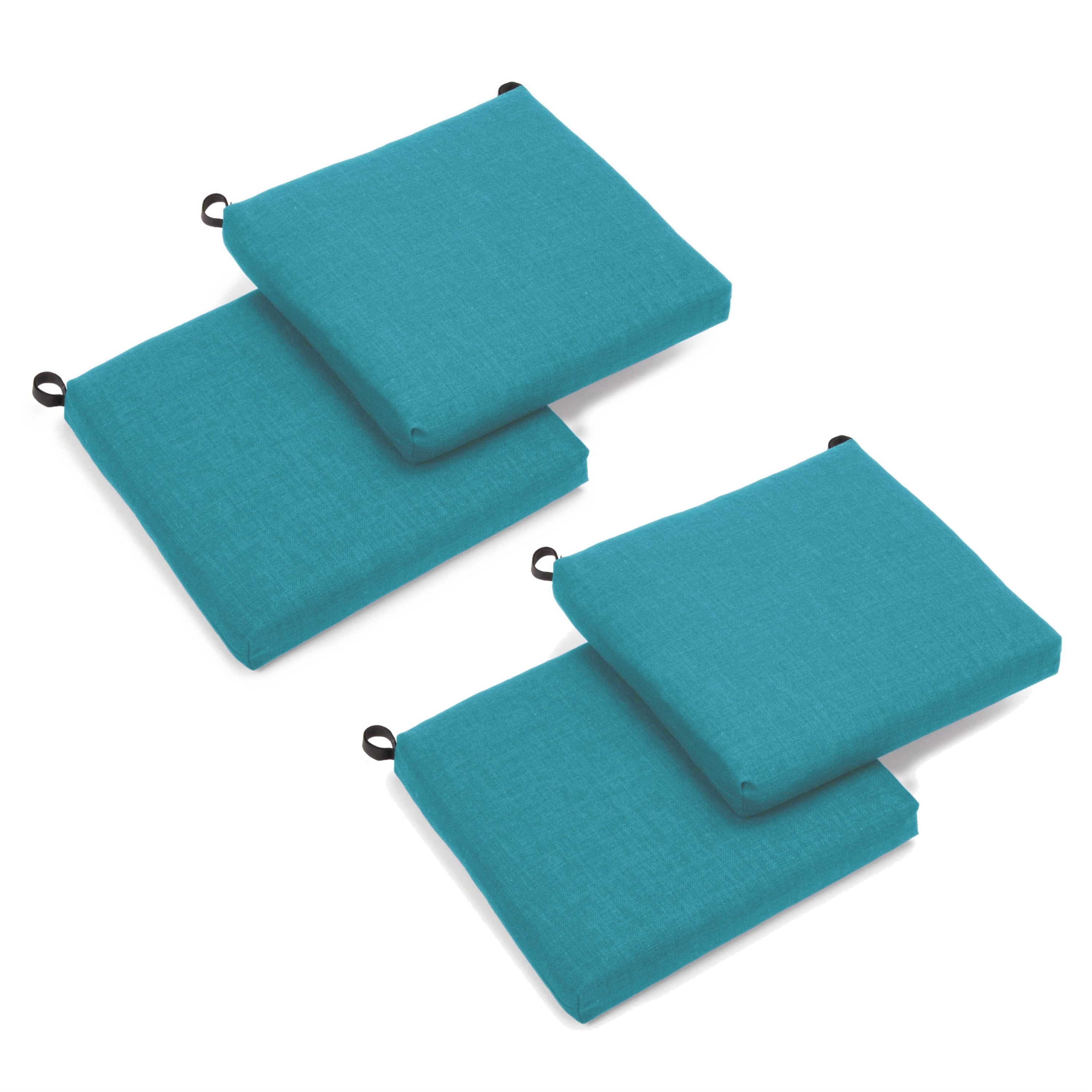 Blazing Needles 20 Inch All Weather Patio Chair Cushion Set Of 4