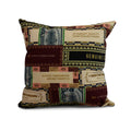 20 X 20 Inch Cigar Box Collage 2 Geometric Print Outdoor Pillow