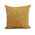 20 X 20 Inch Zentangle 4 Floral Print Outdoor Pillow