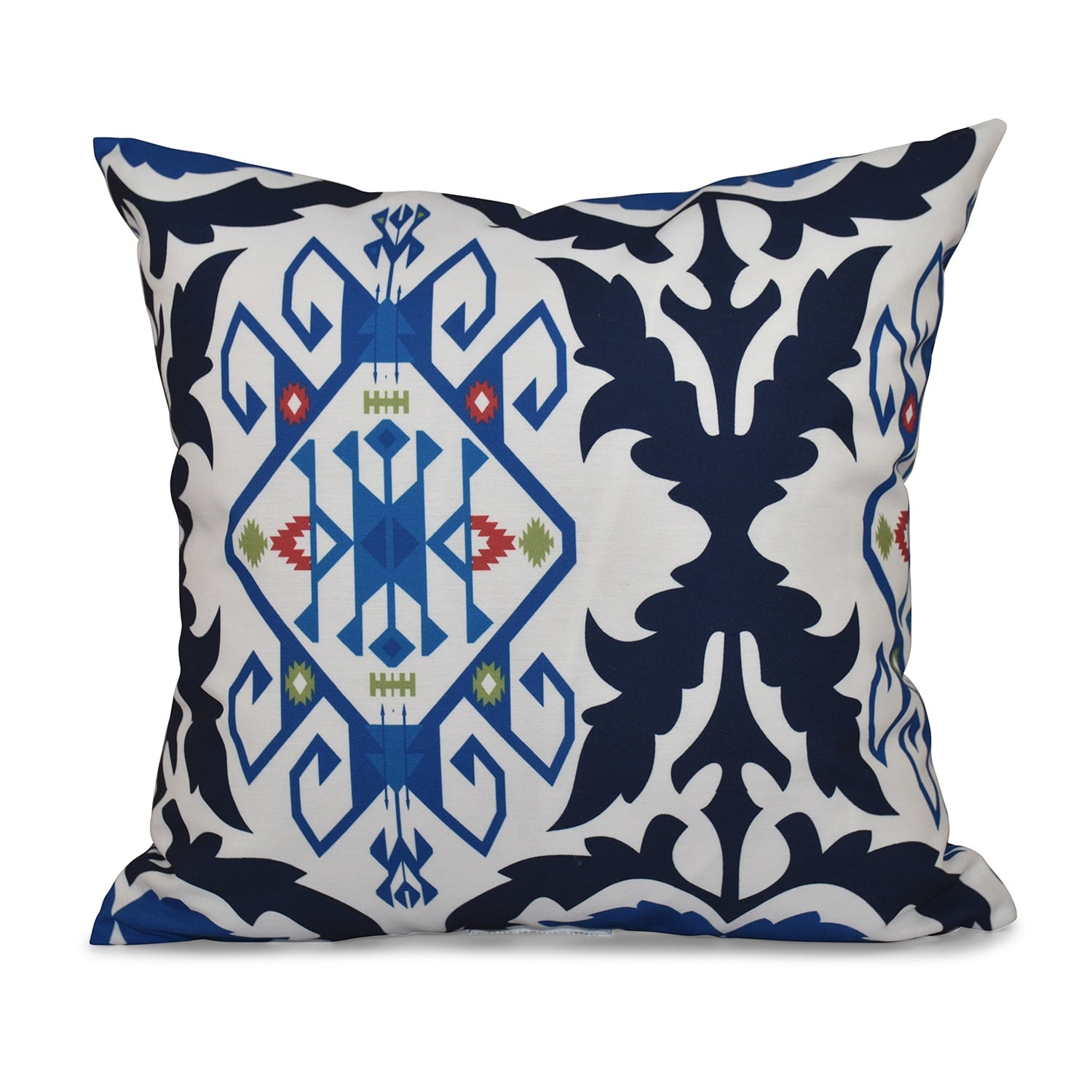 Bombay Medallion Geometric Print 20 Inch Throw Pillow
