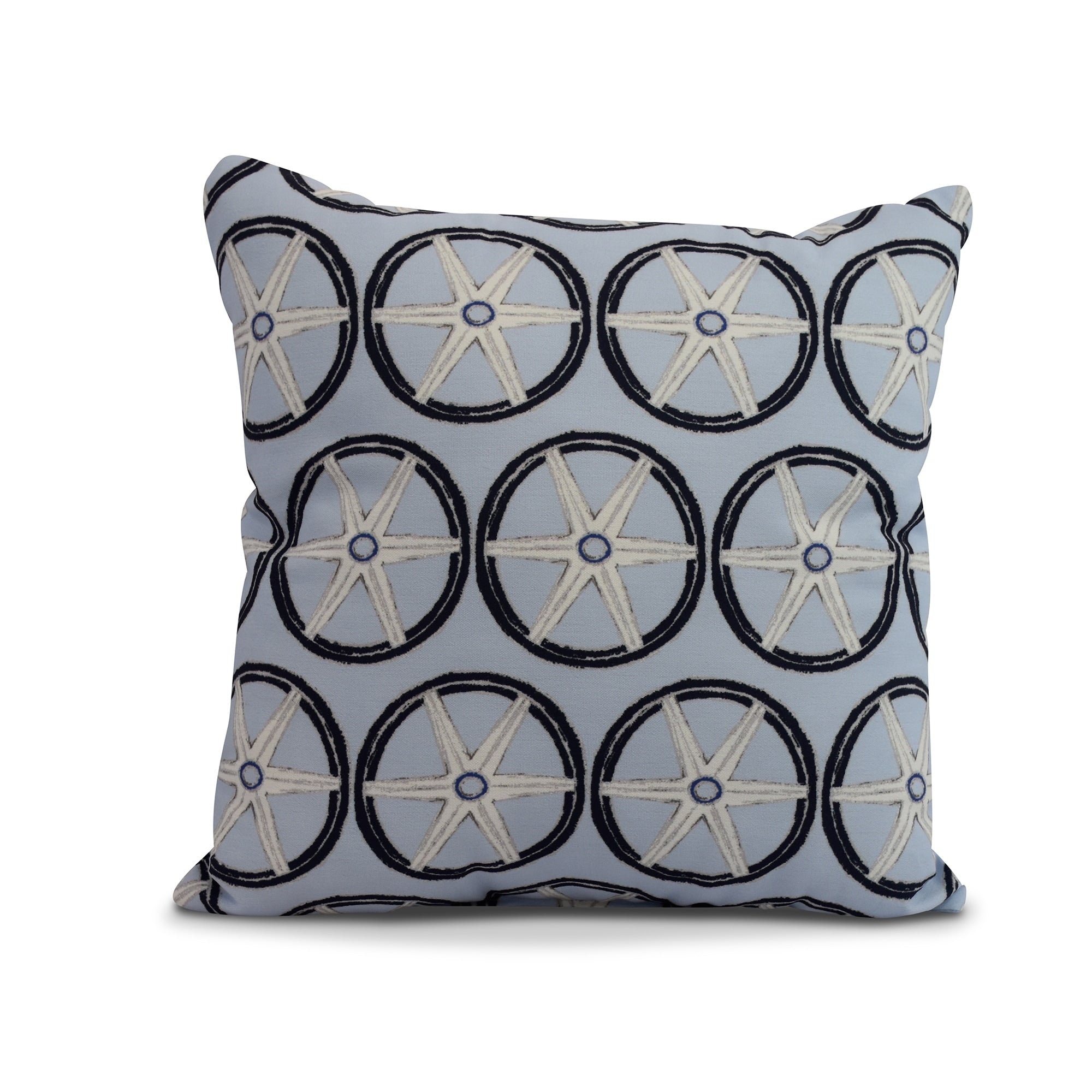 20 X 20 Inch Nautical Geo Lines Geometric Print Pillow