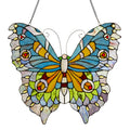 20.5 H Stained Glass Swallowtail Butterfly Window Panel