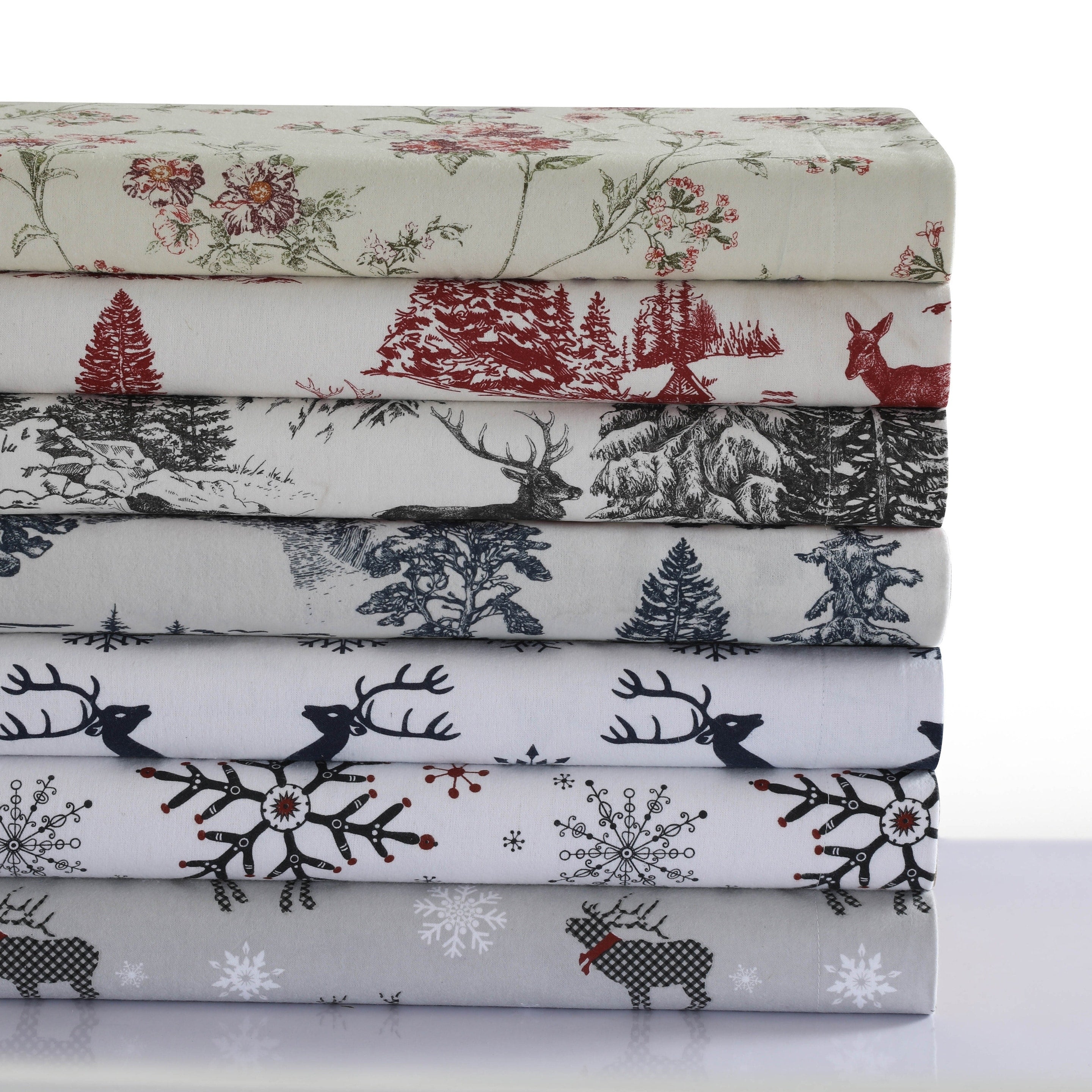 200 Gsm Heavyweight Soft Flannel Printed Oversized Duvet Cover Set