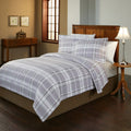 Pointehaven Jensen Plaid 200 Gsm Superior Flannel Duvet Cover Set