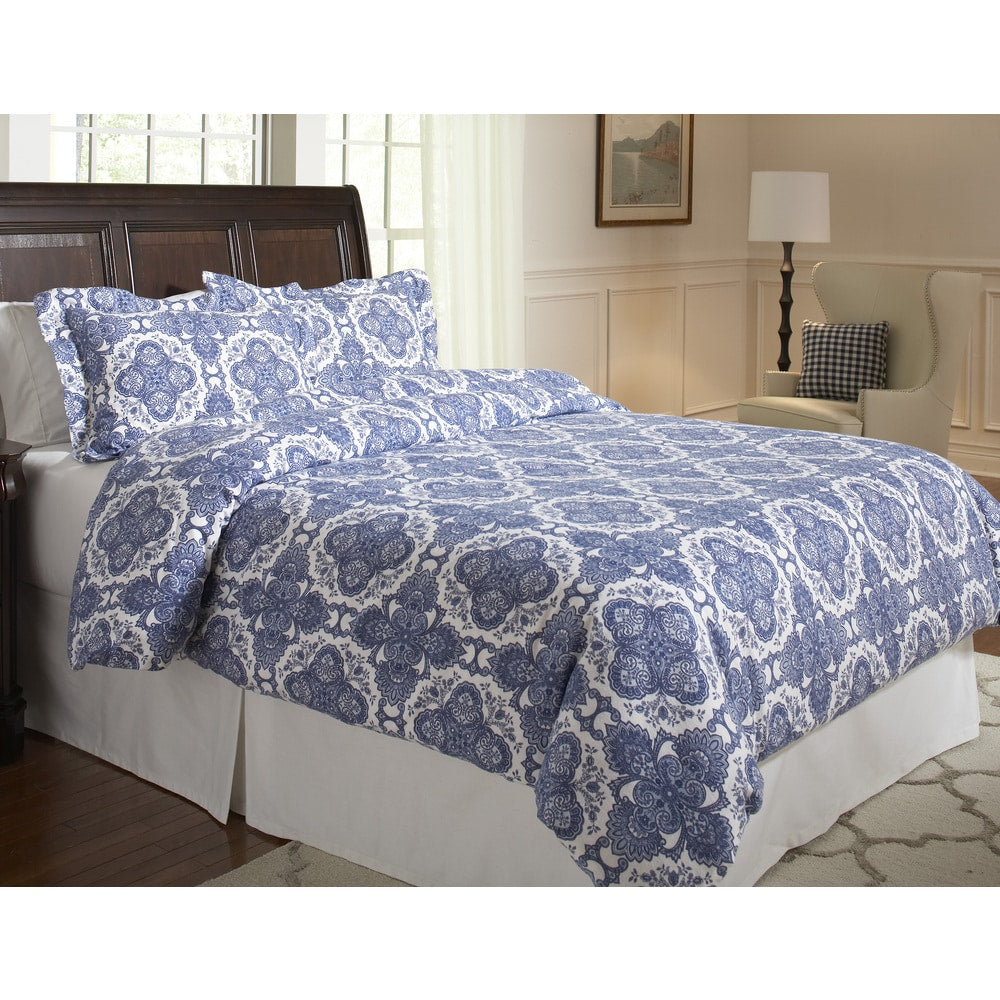 Pointehaven 200 Gsm Superior Flannel Print Duvet Sets