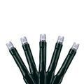 200 Pure White Multi Function Led M5 Christmas Lights 20 Ft Green Wire N A