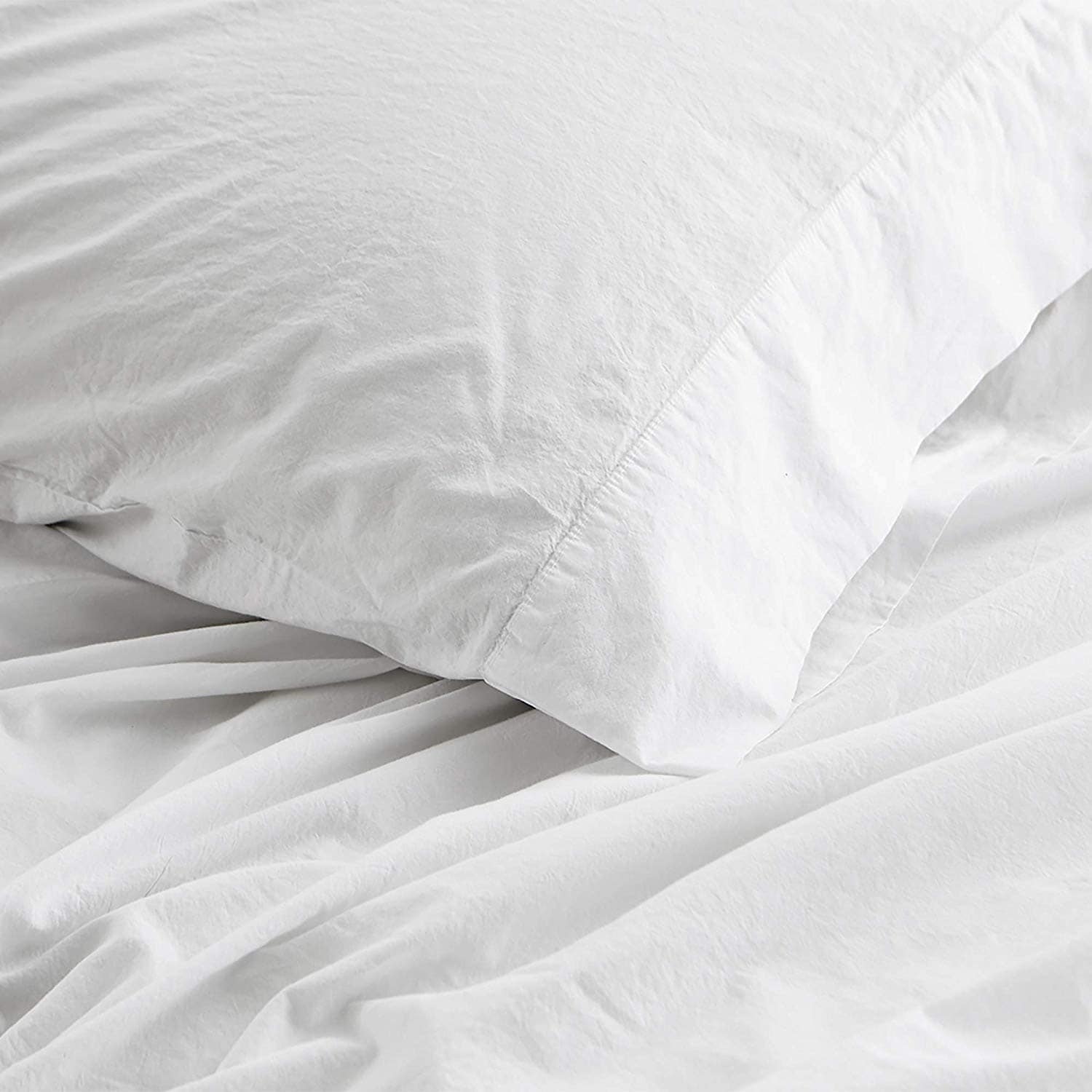 200Tc Saudade Portugal Pillowcases Washed Percale 2 Pack
