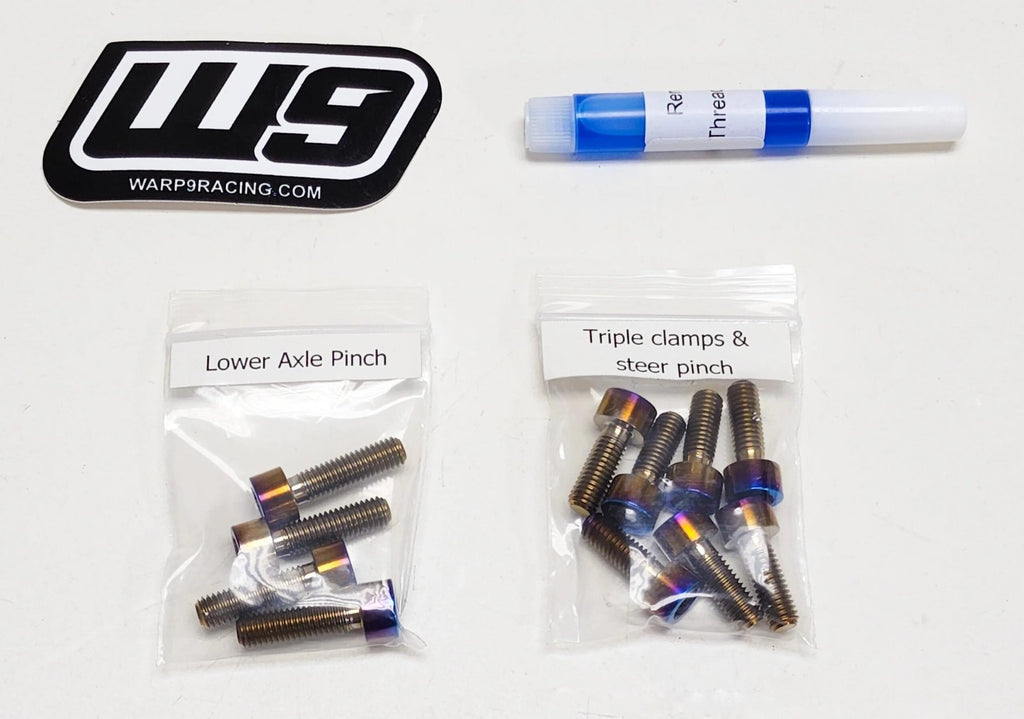 Warp 9 Titanium Fork Bolts – EXPECTED FEBRUARY