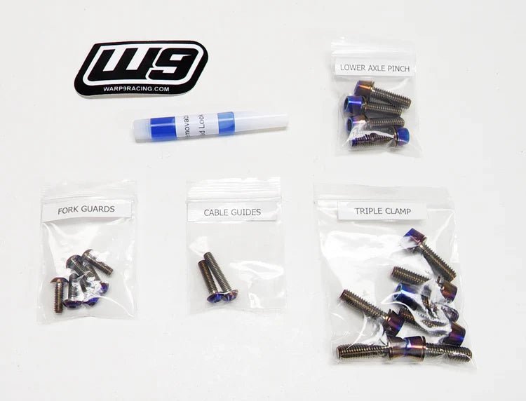 Warp 9 Titanium Fork Bolts – EXPECTED FEBRUARY
