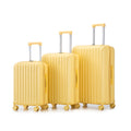 20 24 28 3 Pcs Set In Abs Spinner Wheel Luggage Carry On Suitcase With Cup Holder Usb Port Phone Holder