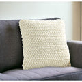 20 Ivory Wool Blend Throw Pillow With Texture