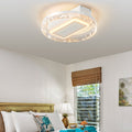 20 Led Bladeless Ceiling Fan Light With Remote Control Ceiling Lamp With Air Circulation And Adjustable Brightness