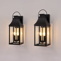 20 Outdoor Wall Light 2 Pack Porch Light Outdoor Wall Sconce Lantern 2 Light Lighting Fixture Outside Light For House Garage