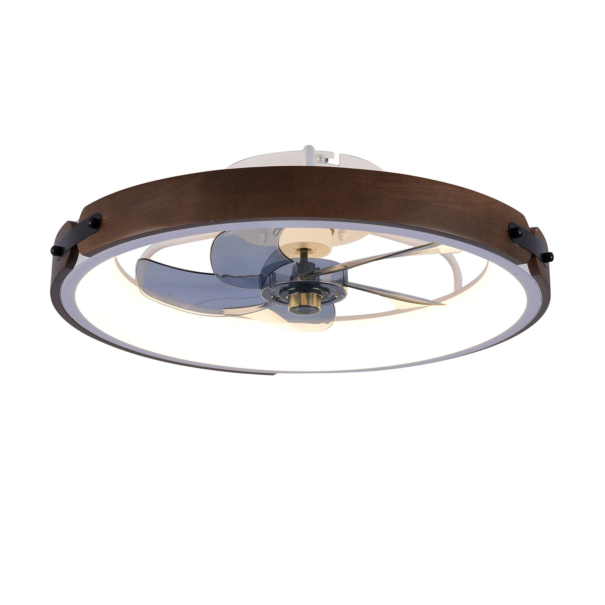 20 Ceiling Fans With Lights Kit And Remote Control 3000 6500K Dimmable Modern Flush Mount Led Fan Light 6 Speeds Quiet Dc Motor