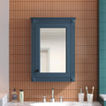 20 Inch Wall Mounted Bathroom Storage Cabinet With Mirror Medicine Cabinet With Height Adjustable Shelf