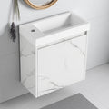 20 Floating Wall Mounted Bathroom Vanity With Resin Sink Soft Close Cabinet Door