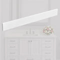 21 30 36 42 48 In. Snow White Quartz Stone Backsplash For Vanity Countertop
