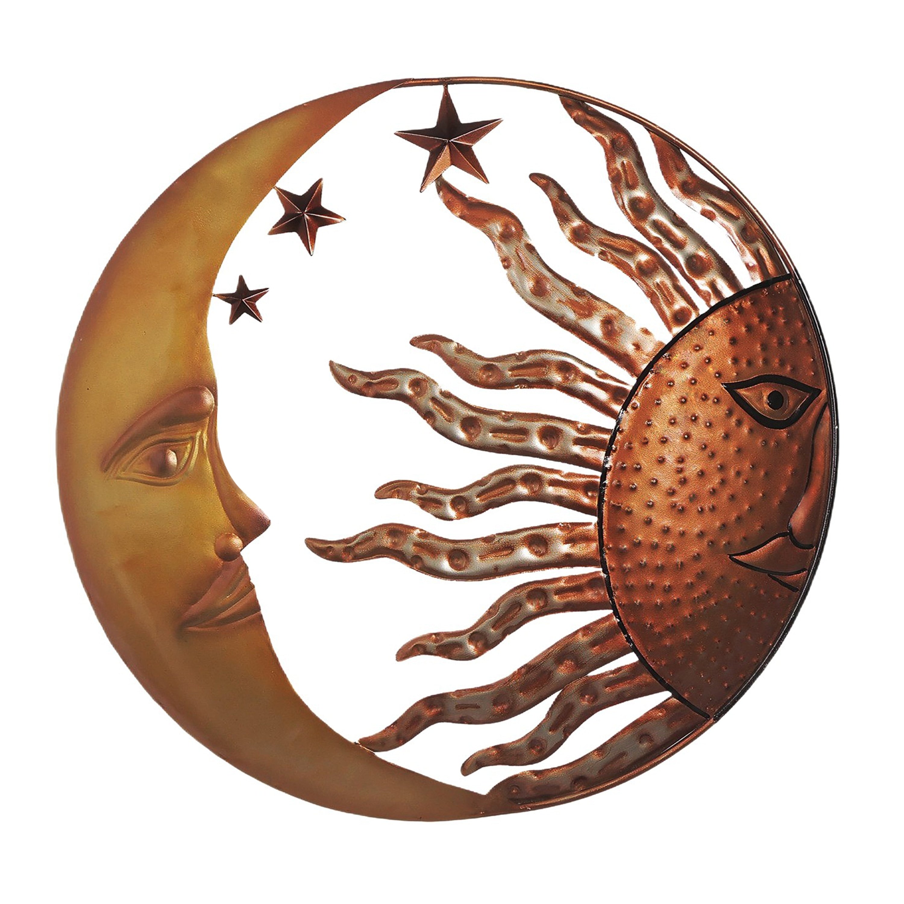 Metal Sun Moon Wall Decor
