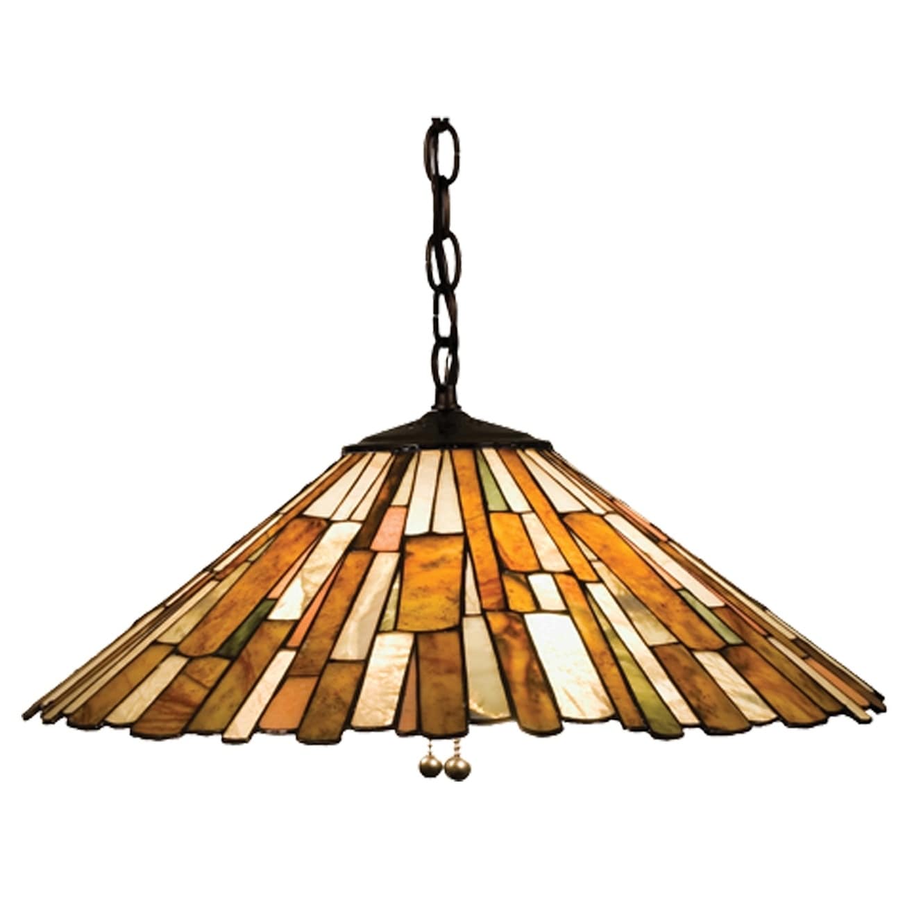 21 Inch Wide Delta Jadestone Pendant
