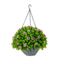 21 In Uv Resistant Lily And Eucalyptus Hanging Basket Indoor Outdoor