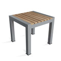 21 In. W Brown Finish Round Shape Wood Frame End Table 8 X 11