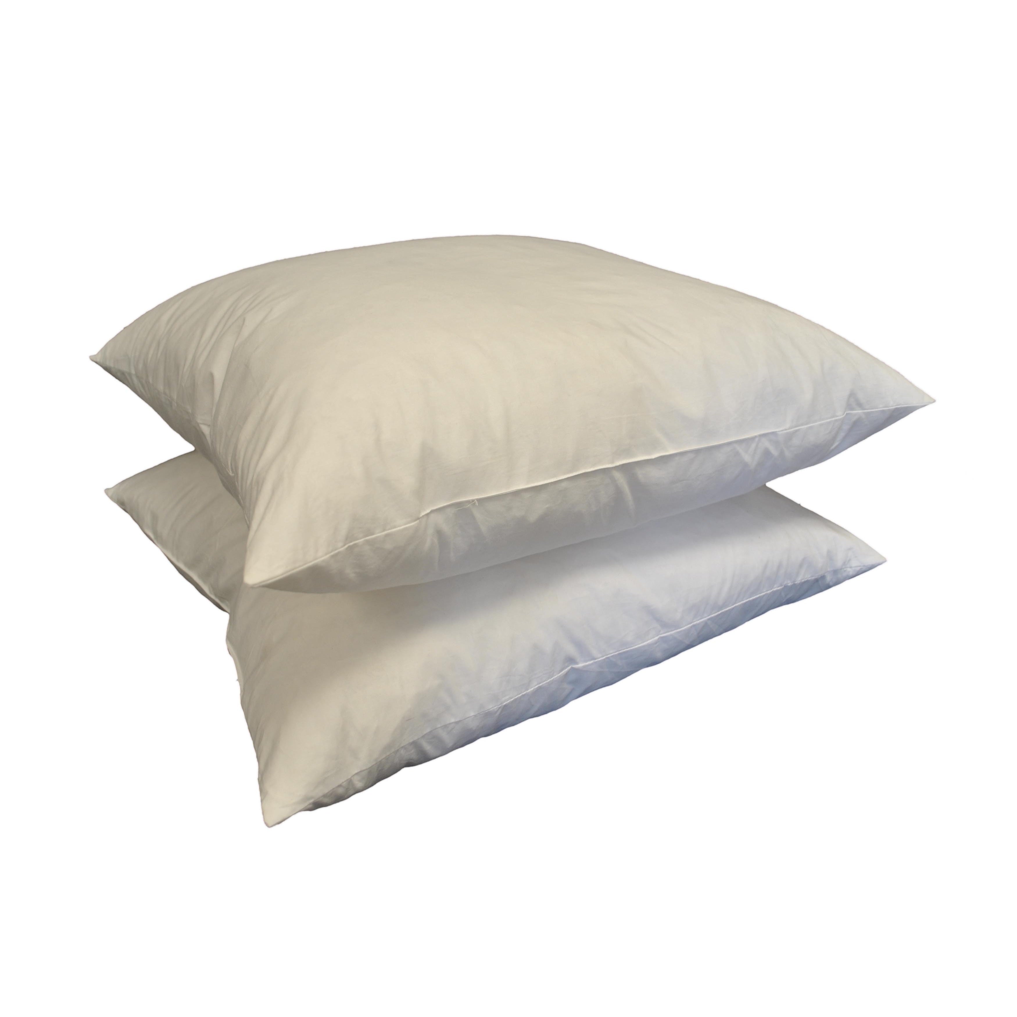 21 Inch Square Feather Pillow Insert Set Of 2