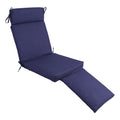 Blazing Needles Solid All Weather Steamer Deck Lounger Cushion 20 X 72
