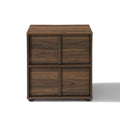 21.65 Walnut Nightstand End Table With Storage In Manufactured Wood