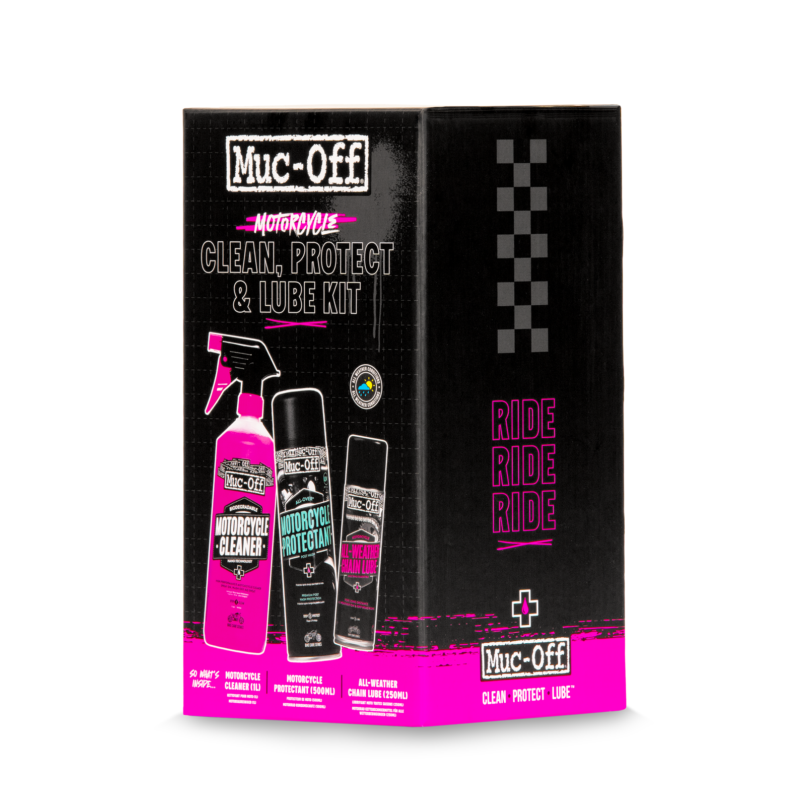 MUC OFF MOTORCYCLE CLEAN PROTECT LUBE KIT V2