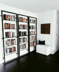 Tesso Brass Metal Wall Mount Bookshelf