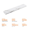 21In. White Feather Quartz Bath Vanity Sidesplash 21 X 4