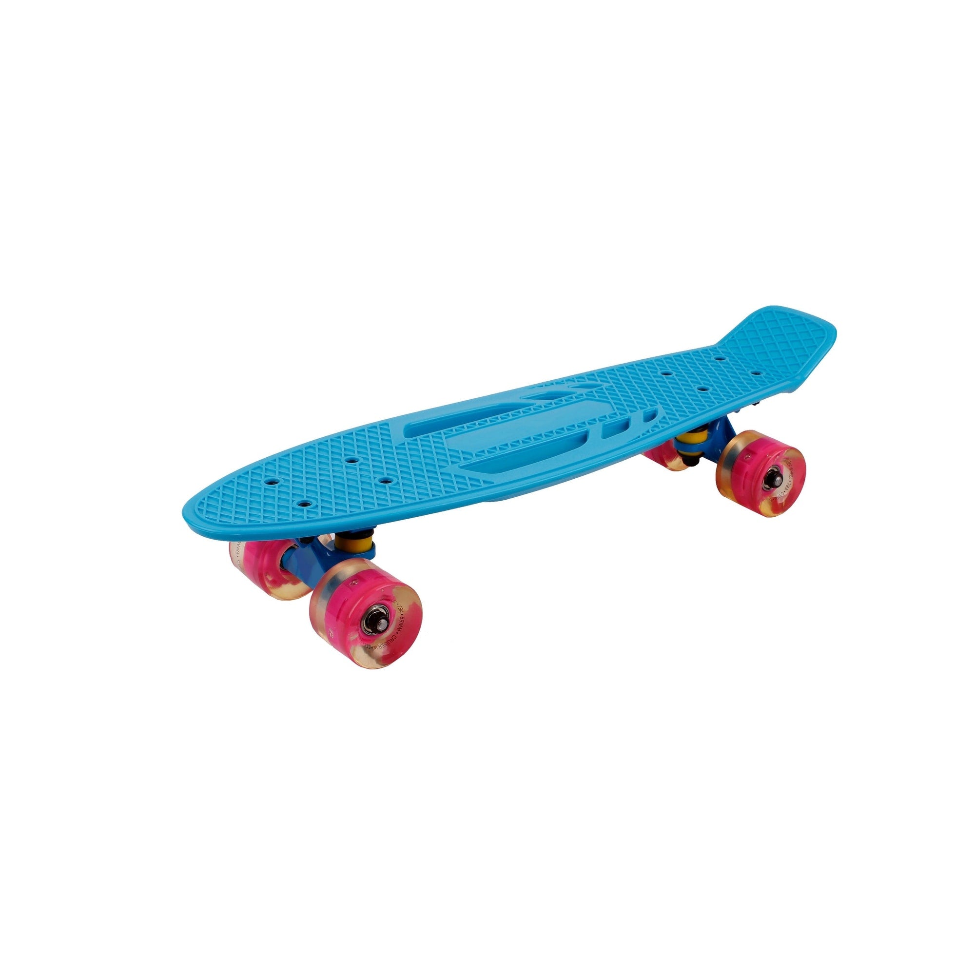 22 Inch Skateboard With Led Light Up Pu Wheels And Bendable Deck