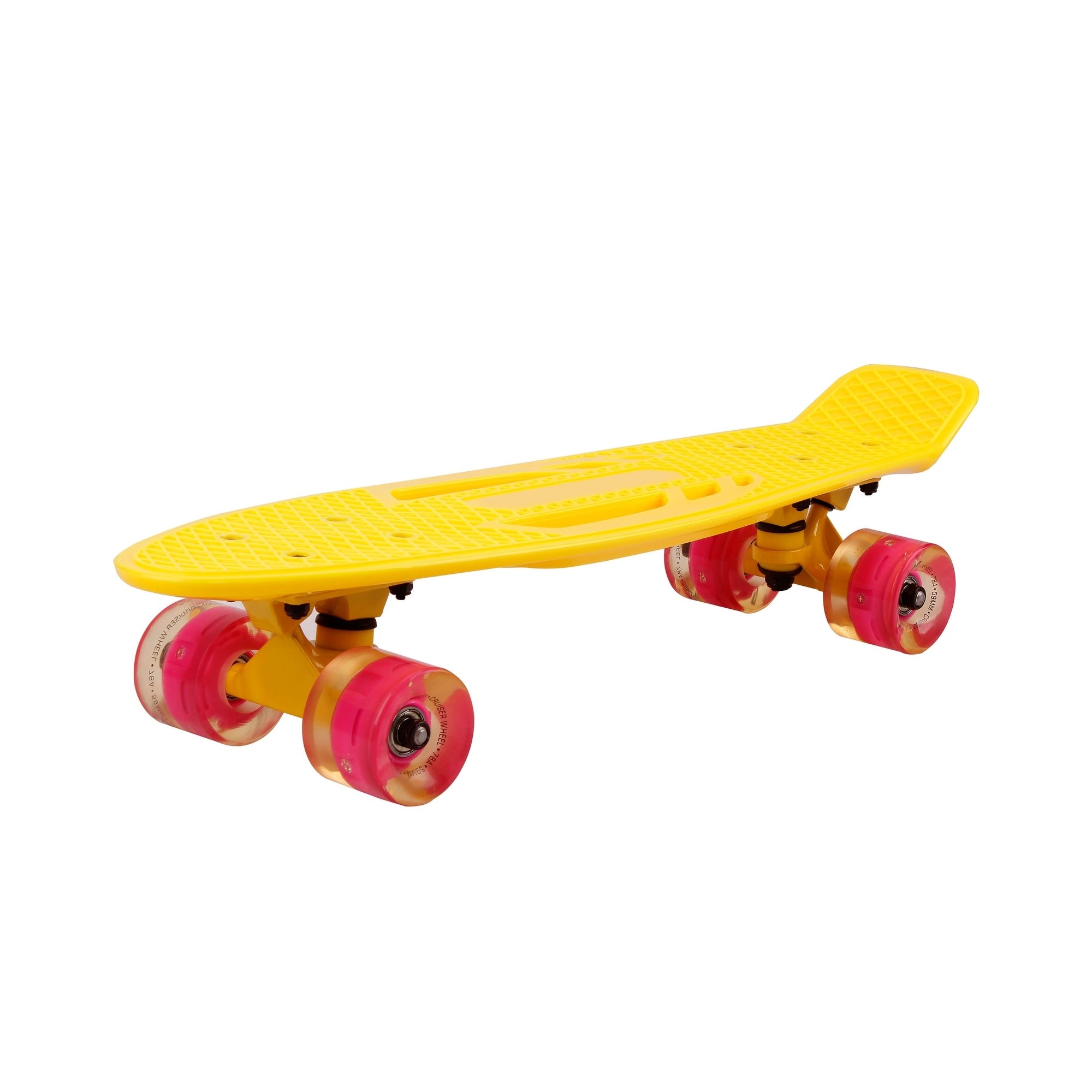 22 Inch Skateboard With Led Light Up Pu Wheels And Bendable Deck