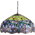 22 Inch Wide Tiffany Hanginghead Dragonfly Pendant