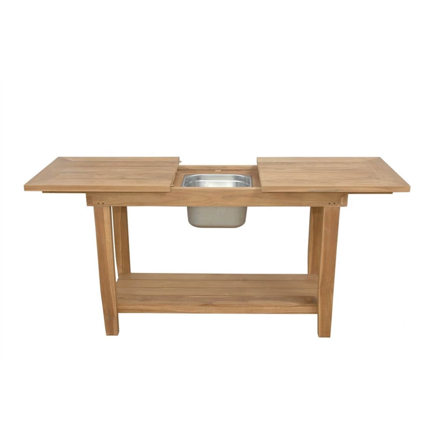 22 In. W Black Finish Round Shape Aluminum Frame End Table 8 X 11