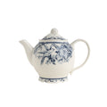 222 Fifth Adelaide 22Oz Blue White Ceramic Teapot For Serving Tea Coffee