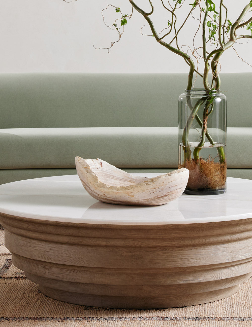 Noki Petrified Wood Bowl