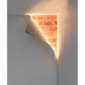 Big Reveal Led Corner Light 18 White Curved Metal
